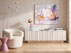Szafka RTV Stucco szara 160x45 cm