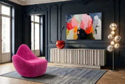 Szafka RTV Stucco szara 160x45 cm