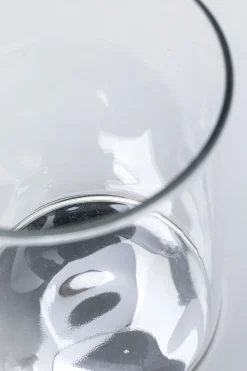 Szklanka Electra 520 ml transparentna - spód srebrny