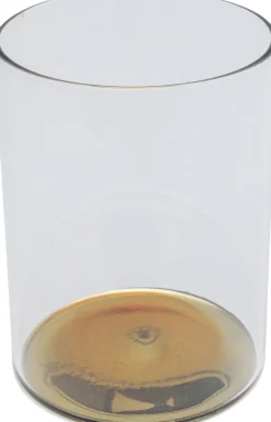 Szklanka Electra 335 ml transparentna - spód złoty