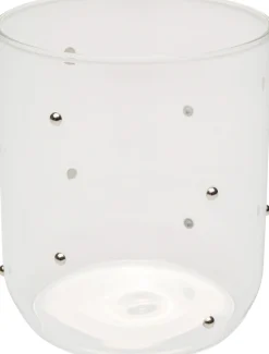 Szklanka Glam Dots Srebrna 9cm