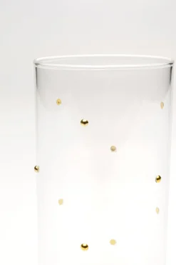 Szklanka Glam Dots Złota 14cm