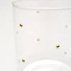 Szklanka Glam Dots Złota 9cm
