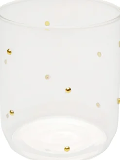 Szklanka Glam Dots Złota 9cm