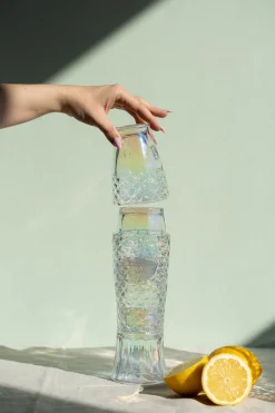 Szklanki kolorowe 4-set 250 ml motyw zwierzęcy ryba