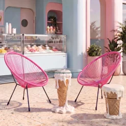Taboret Ice Cream Vanilla Ø37cm