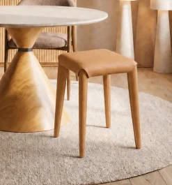 Taboret Monza brązowy