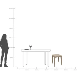 Taboret Monza jasnoszary