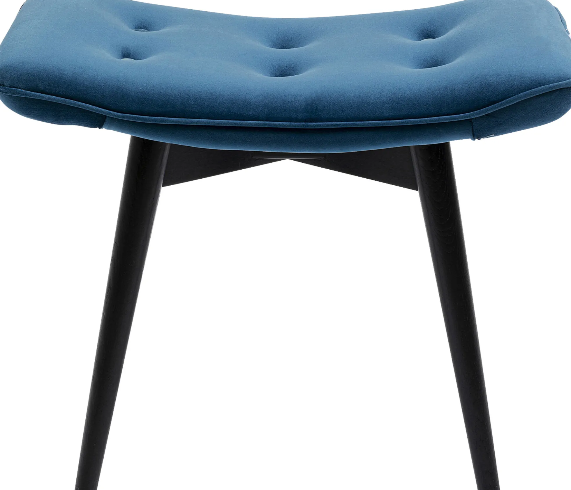 Taboret - podnóżek Vicky 59x46 cm niebieskozielony - nogi czarne