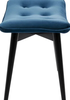 Taboret - podnóżek Vicky 59x46 cm niebieskozielony - nogi czarne