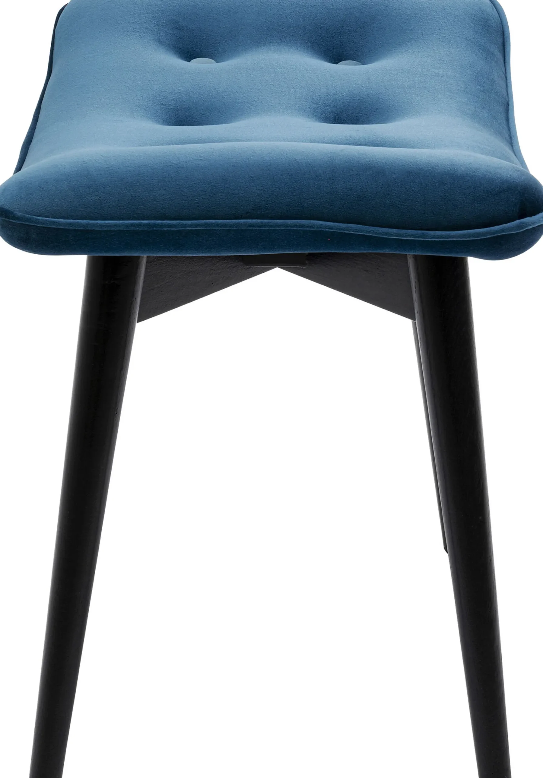Taboret - podnóżek Vicky 59x46 cm niebieskozielony - nogi czarne