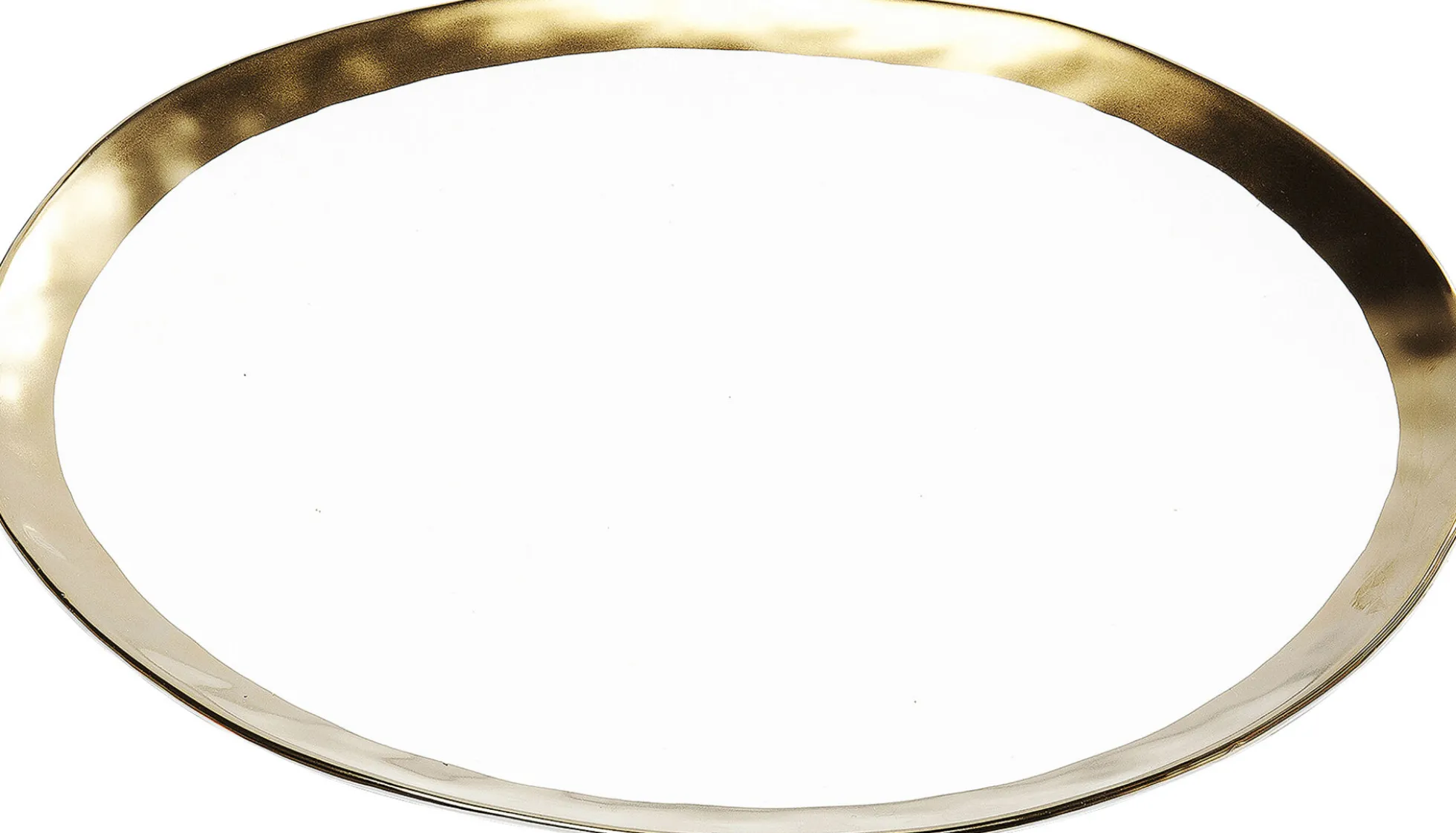 Talerz Bell ∅31 cm biało-złoty