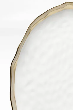Talerz do serwowania Bell Ø38 cm biało-złoty