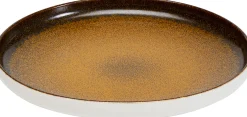 Talerz do serwowania zółty porcelana Ø30 cm