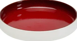 Talerz głęboki czerwony porcelana Ø21 cm