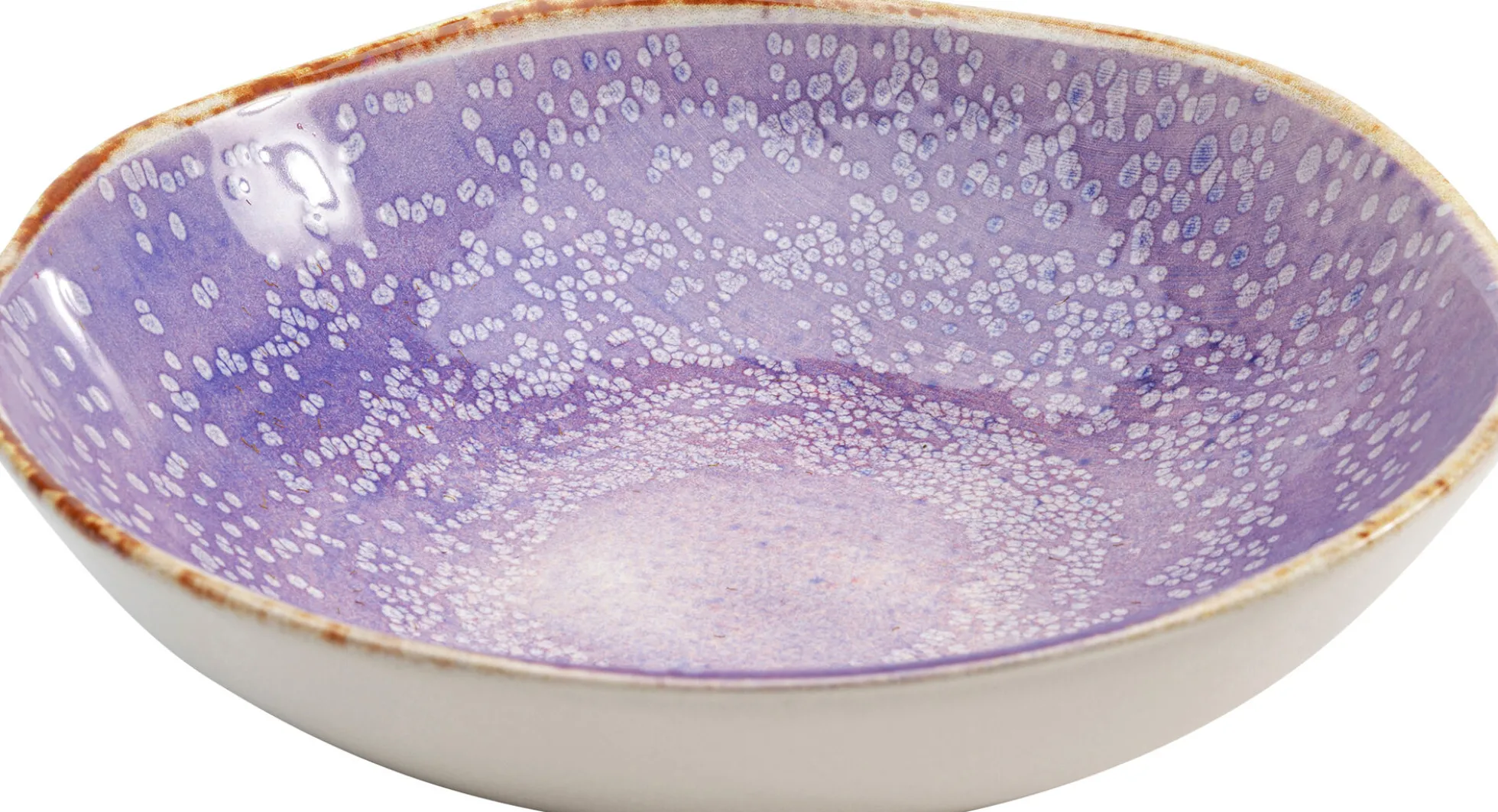 Talerz głęboki fioletowy Ø21 cm ceramika