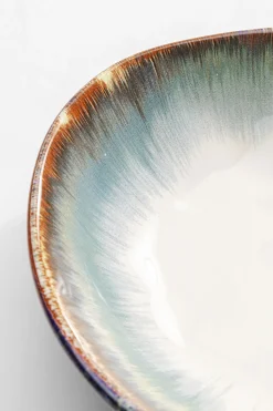 Talerz głęboki Organic ∅20 cm biało-niebieski