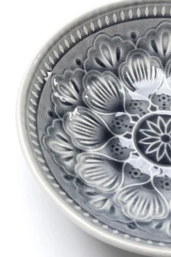 Talerz głęboki Sicilia Mandala Ø18x5 cm szary