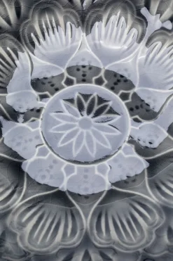 Talerz głęboki Sicilia Mandala Ø18x5 cm szary