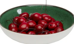 Talerz głęboki zielony porcelana Ø20 cm