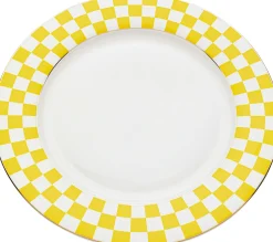 Talerz Harlequin żółty Ø27cm