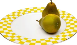 Talerz Harlequin żółty Ø27cm