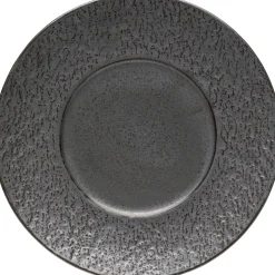 Talerz obiadowy czarny kamionkowy Ø27 cm
