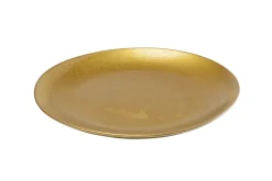 Talerz obiadowy z porcelany złoty Ø26 cm