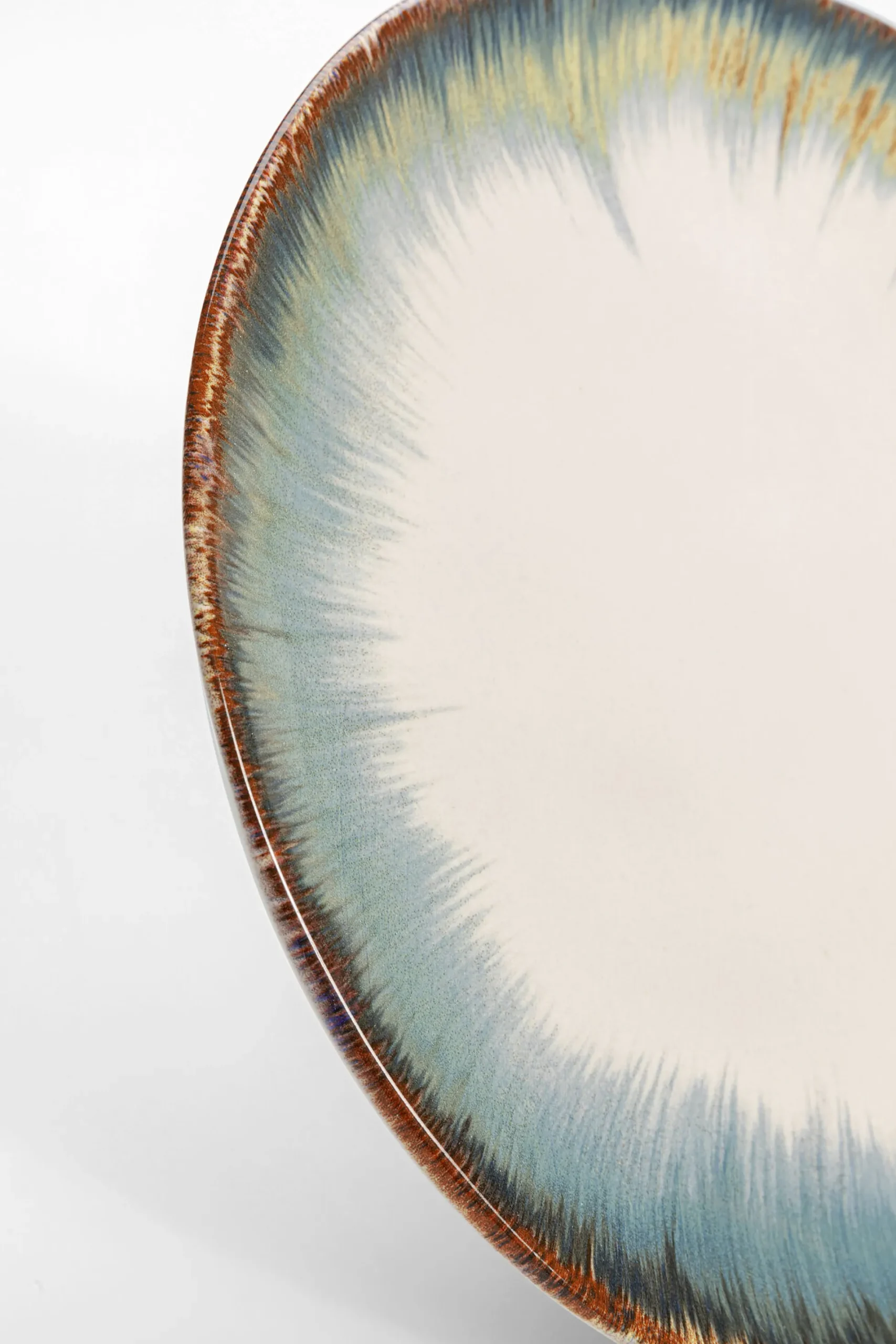 Talerz Organic ∅20 cm biało-niebieski