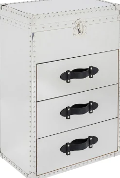 Toaletka z lustrem i szufladami glamour stal nierdzewna 65x100 cm