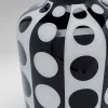 Wazon Brillar Ø25x45 cm czarno-biały