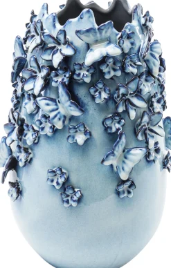 Wazon Butterflies 23x36 cm jasnoniebieski