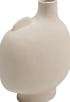 Wazon ceramiczny beżowy twarz abstrakcyjna 13x16 cm