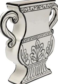 Wazon ceramiczny z uchwytami biały 23x24 cm