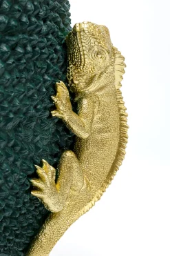 Wazon Chameleon Jack Fruit Ø39x39 cm zielono-złoty