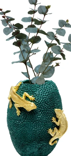 Wazon Chameleon Jack Fruit Ø39x39 cm zielono-złoty