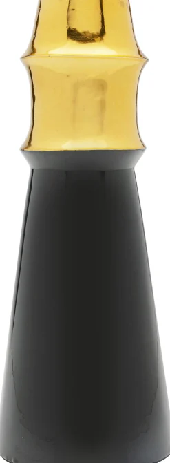 Wazon Ciera Ø14x35 cm czarno-złoty