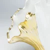 Wazon Gingo Elegance 45x32 cm biało-złoty