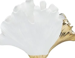Wazon Gingo Elegance 45x32 cm biało-złoty