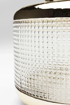 Wazon LA Noble ∅20x19 cm transparentno-złoty
