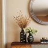 Wazon Lips Ø15x30 cm czarno-złoty