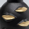 Wazon Lips Ø15x20 cm czarno-złoty