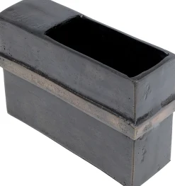 Wazon Paro 25x16 cm aluminium ciemnobrązowy