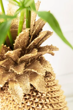Wazon Pineapple 25x50 cm złoty