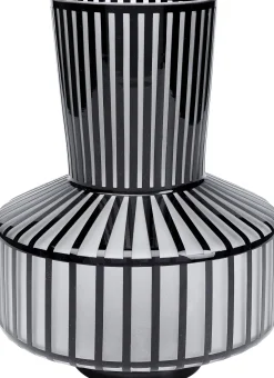Wazon Roulette ∅25x31 cm biało-czarny