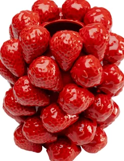 Wazon Strawberries czerwony 24cm