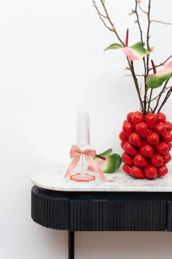 Wazon Strawberries czerwony 24cm