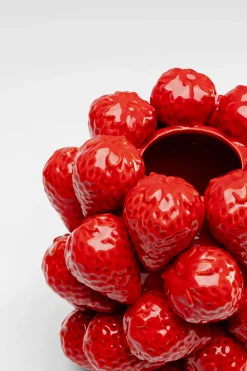 Wazon Strawberries czerwony 24cm