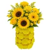 Wazon Sunflowers żółty 30cm