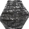 Wazon szklany czarny do salonu 27 cm
